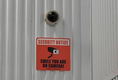 Security Camera in Self Storage Unit Area in Florida Zip Code 33625